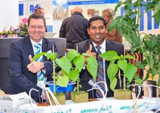 Fred van Veldhoven from Benfried together with Shan Halamba from Riococo. Benfried is responsible for the distribution of Riococo in countries like The Netherlands and Belgium and African countries.