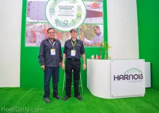 Harnois had a booth inside and a demo greenhouse structure outside.