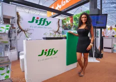 Jiffy had a booth at the Dutch pavilion.