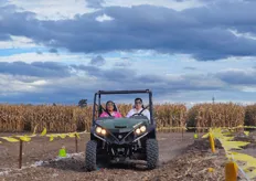 Outside, visitors could experience a ride in one of John Deere's ATV's