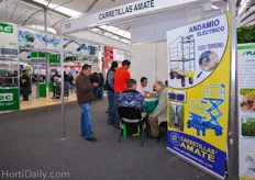 Carretillas Amate was one of the few suppliers with greenhouse trolleys at the trade show