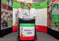 Oscar Hernandez and Guilermo Martinez from PeakFresh USA.