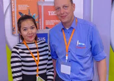 Arie van de Wijgert from Ferm O Feed organic fertilizers together with his local distributor he met at Horti Asia 2013. Thailand shows interest in organic fertilizers, but there are still some problems with importing the goods.
