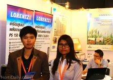 Issaraporn Sariwong and Oi Wongngoen of ABO Trading, distributor of Lorentz solar-runned water pumps.