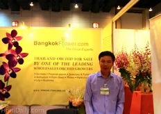 Kasan Chawanapanitch of Bangkok Flower, exporter of orchids and fertilizers.