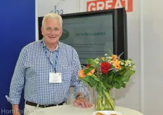 Mike Brown of FreshPod at the UK pavilion.