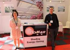 Li Mi Cheng (left) from BoMan Energy Saving Shading Screens