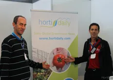 Eric Laneommeh and tomato grower Christian Jouno from Tomate Jouno France
