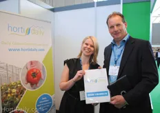 Hortidaily’s new editor Elita Vellekoop and Kees Duivestein, Freshprojects.