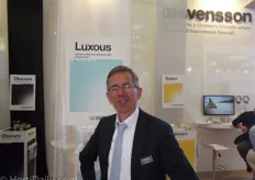 Hugo Plaisir of Svensson. Ludvig Svensson presents their new names of 5 different product groups: Climate	Shading	Energy	Feature	Application	Fire	Color Family	level	saving safety Harmony	32	15	O	E	FR Luxous	13	45	D	R Obscura	100	75 FB	A+B Solaro	78	30	O	R	FR	AW Tempa	65	60 CE AW