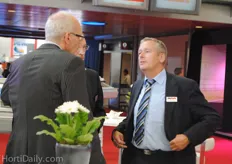 Walter Buth, Ammerlaan Construction, visits colleagues at Van Der Hoeven.
