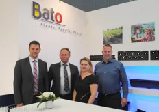 Bato introduced several new products. In this photo Edwin van Dorst, Raymond van Mierlo, Barbara Nouwens and Gert-Jan Spierings