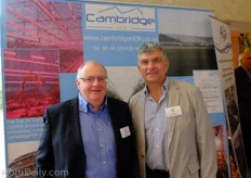 Ross Hibbs and Kevin Robinsson of Cambridge HOK ; they were pleased to announce the construction of a new greenhouse for tomato growers Frank Rudd & Son’s.