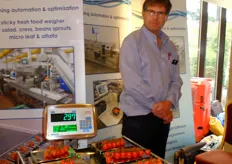 Andy Gibson of AJA weighing solutions.
