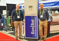 Barry and Rob from Zwart Systems with the EcoSol ECA unit.
