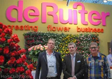 Arjen Vlasman and Eduartd Koks from De Ruiter and on the right a visitor of the De Ruiter stand.