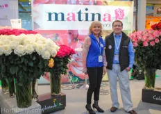 Gerda Kamauf and Jorge Ortega from Matina Flowers.