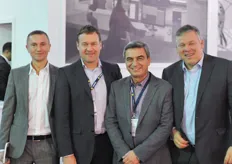 At the show we had a chance to sit down with Haluk Atamal; the representative for Ridder & HortiMax in Turkey. An interview with him will follow later. From left to right : Andrei Chabaline and Arjen Janmaat of HortiMax, Haluk Atamal and Regnier ten Haaf from Ridder Drive Systems.