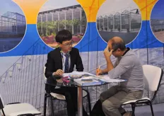 Also Chinese greenhouse builder Beijing KingPeng wss present. Many Asian exhibitors were present.