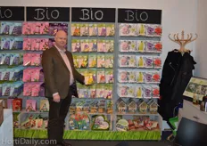 Peter Erik Visser from Mantel Holland, the company with the 'only real Bio bulbs'.