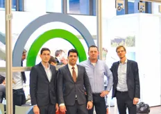 Brice Richel, Rufat Mammadov (Grow Group Azerbaijan), Jean Christophe Schneider (crop adviser with KS-AGRA Consult) and Nicolas Spassky (sales anager Richel).