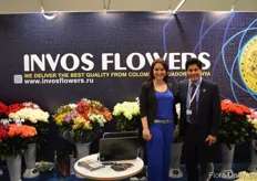 Nadezda Tsarenko and Oscar Silva Montejo from Invos Flowers Export.
