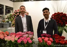Stephane Maurice of Mfresh and Mohan Choudhery of Black Tulip. Maurice is a French importer of Black Tulip flowers.
