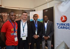 Lenon Ndori, Aydin Özkan of Turkish Caro and Lasitha Perera and John Were of Air Sea Logistics.