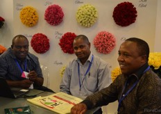 Joseph Kanan, Gabriel Njogu and John Kagumen of FleurAfrica.