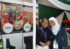 Muna Mulugeta of Omni Agriculture and Etithal Ahmed Ali of Roshanara Roses.