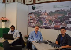 Philip Kitumu, Yakov Shienkman and Lev Sheinkman of Air Connection Complex.