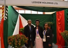 Lew Kelvin of Leekem Holdings, Donna Achieng of HDC and Margeret Muchani of Leekem Holdings.