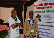 Patrick Ndei and Christopher Githaiga of Cartesia Blooms International.