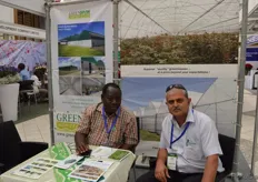 Chris Mukindia of African Hydroponics and Shail Kulkarni of Greenspan Agritech.