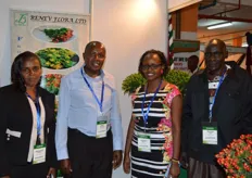 Margeret Muchani of Leekem Holdings, John Ndungu, Eunice Nduta and Martin Kaba of Benev Flora.