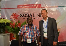 Vincent Senyonjo of Oasis Nursery and Erik Bruine de Bruin of Rosalink.