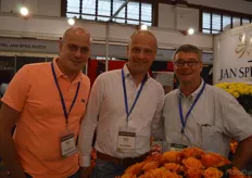 Marc and Paul Holla of Holla Roses and Philippe Veys of Olij Breeding.