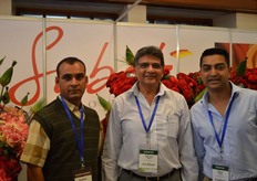 Tushar Vyas, Naren Patel and Ravi Patel of Subati Flowers.