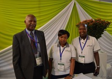 Benjamin K. Mwangi, Terry Getecha and Charles Mwangi of Afriscan.