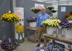 Joop Kooijman from Pan American Seed, here with the Cool Wave line, a line of hanging baskets (petunia's)