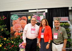 Mark Adams, Karen Kemp-Docksteader and David Johnson of Weeks Roses.