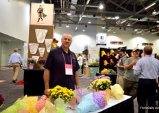 Paul Riley of Highland Supply behind the new pot covers.