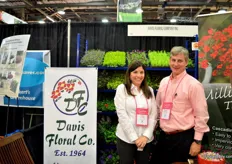 Lisa Ayala-Davis of Davis Floral and Donal Nichols of Michell's, broker of Davis Floral products.