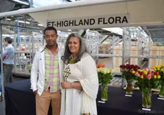 Urge Batu and Emebet Tesfaye of Et-Highland Flora. They grow 10 varieties in a 12.4 ha sized greenhouse. This year, they will replace the Viva by Moonwalk. In the future, they are planning to expand with 7 ha. The expansion starts at the end of this year.