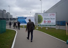 Walking to the Exhibition.