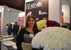 Taisiya Kravchenko of Grupo Florisol. The have three farms in Ecuador where they grow roses, gypsofilla and chrysanthemums. The total acreage is 32ha.
