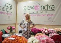 Maria Vasina of Alexandra Farms. They grow around 50 varieties of garden roses in Ecuador.