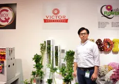 Lucas Lee of Victor Deco Bamboo. He grows the lucky and tiger bamboo in a 10 ha sized greenhouse in the Netherlands.