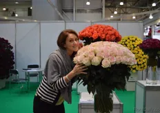 Irina Egorova of NIRP International, a breeder of cut and garden roses.