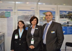 Katarina Windeisen, Luba Gritsuk and Serhej Iwanow of Kräss GlasConstruktionen.